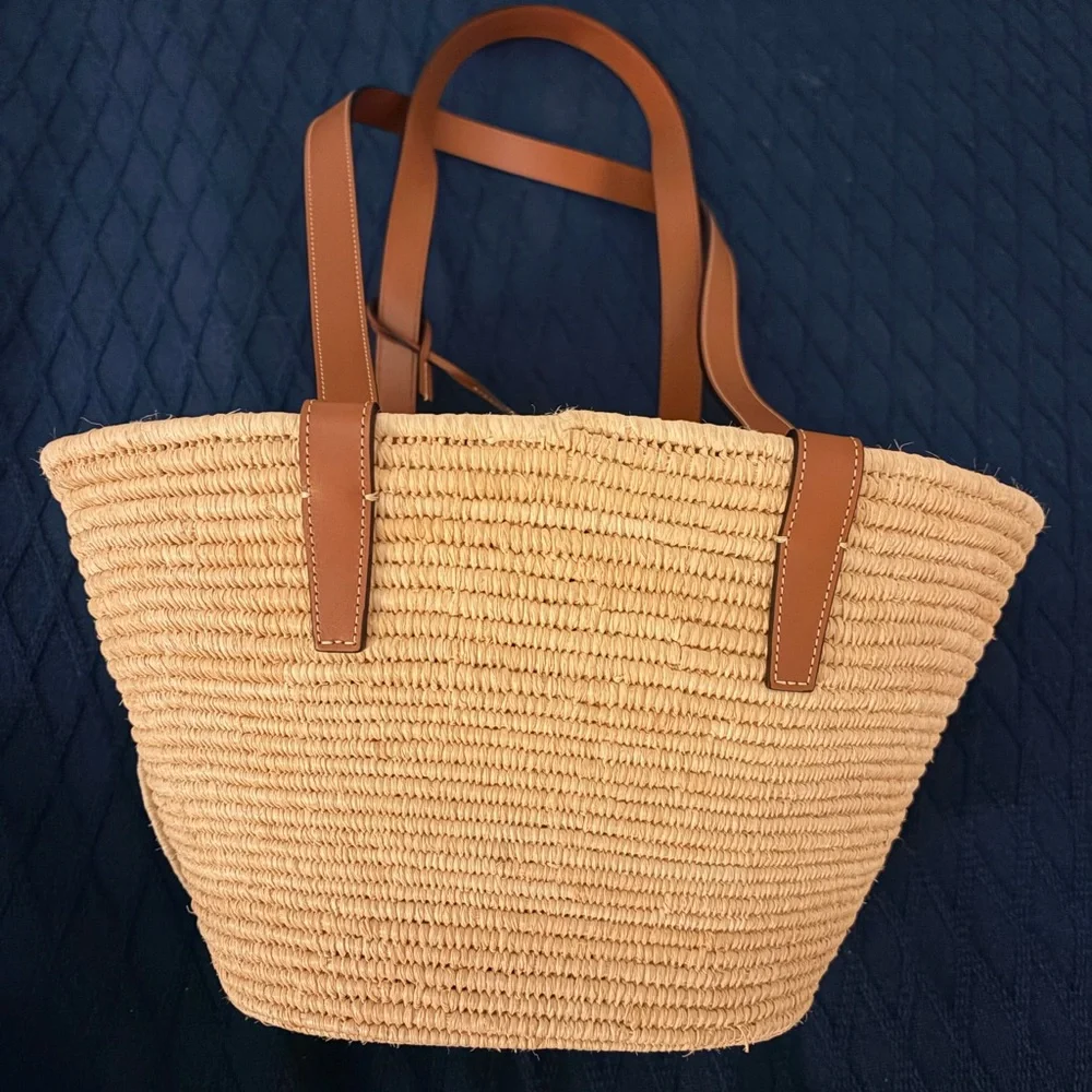 Celine Triomphe Small Raffia Bag - Picture 3 of 6